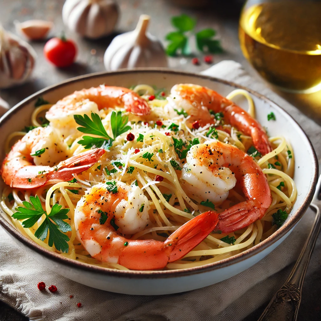 Garlic Shrimp Pasta